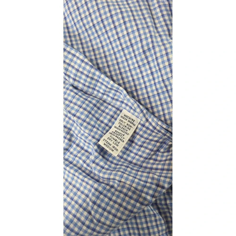 Vintage Polo Ralph Lauren Yarmouth Dress Shirt Sze 15 Blue Plaid Button Down L/S